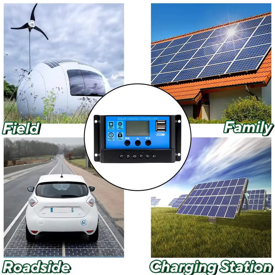Solar Panel Kit mit 1000W Solarzelle und 12V Solar-Controller in Schwarz für Camping, Wohnmobil und Outdoor - Bild 3