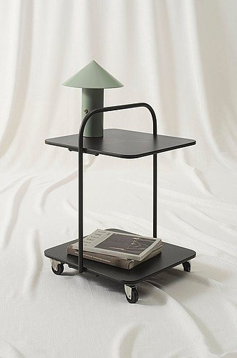 Jotex Beistelltisch BOYLE in Schwarz, modern und quadratisch, Metall, B/T/H: 45 x 45 x 63 cm - Bild 1