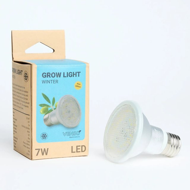 Venso LED-Pflanzenlampe Winter E27 Grow Light 7 W in Weiß - Bild 1