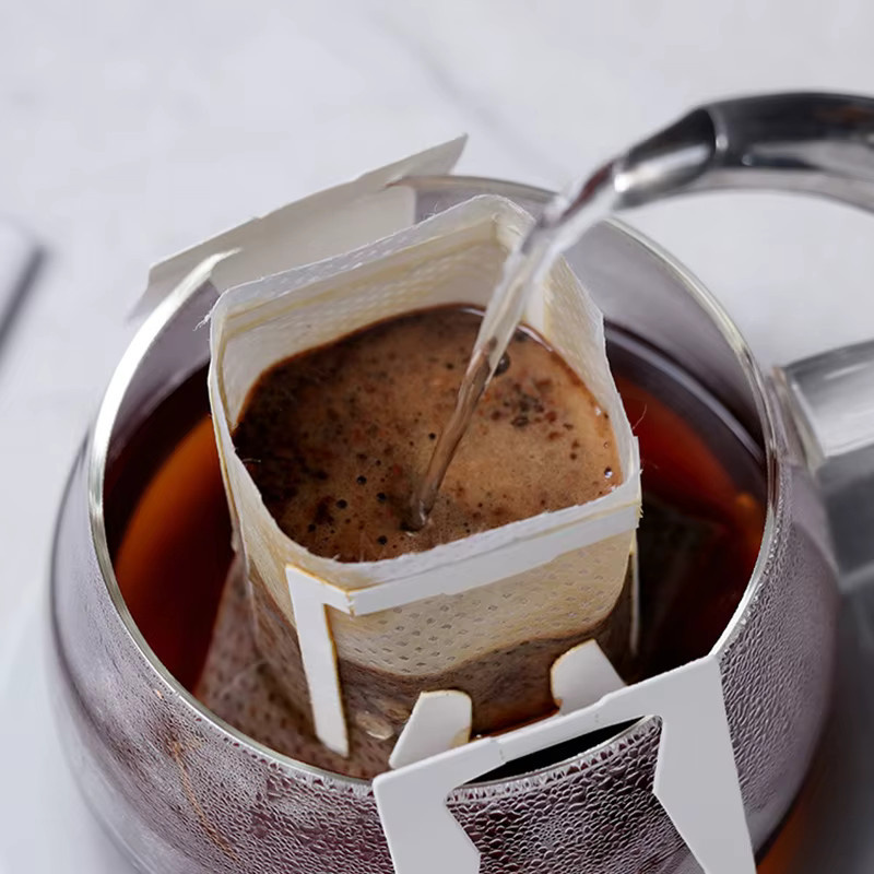 Einweg Kaffee Filter aus Papier in Weiß für Espresso und Tee als tragbare Hängende Filtertaschen - Bild 3