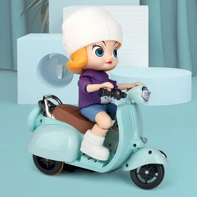 Fashnics Musik Stunt Cool Dreirad Auto, Leuchtendes Motorrad, ab 3 Jahre - Bild 1