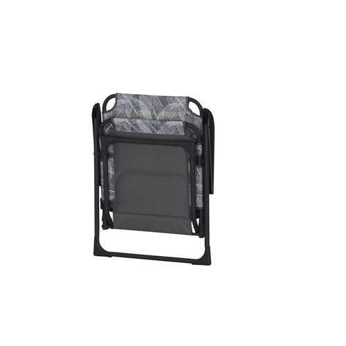 SIENA GARDEN Camping-Stuhl Natura mit Armlehnen aus UV-beständigem Polyester und pulverbeschichtetem Aluminiumgestell in Grau - Bild 3