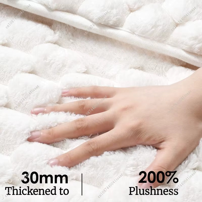 DHDH Badematte aus Memory-Schaum in Weiß, rutschfest und hochabsorbierend, B/T: 60 x 40 cm - Bild 3