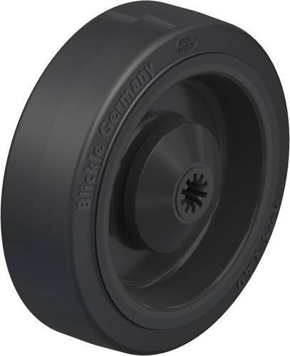 Blickle Kunststoff-Rad POEV 125/8KA in Schwarz mit einem Durchmesser von 125 mm und einer Tragfähigkeit von 250 kg - Bild 1