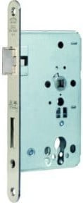 BKS Feuerschutztürschloss B-1206 in Silber, DIN Rechts, B/T/H: 24 x 65 x 72 mm, Stärke: 9 mm - Bild 1