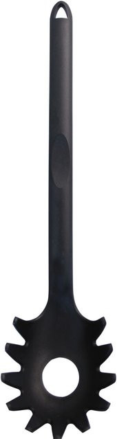 Schneider Spaghettilöffel aus Kunststoff in Schwarz, Durchmesser: 7,2 cm, Länge: 30 cm - Bild 1