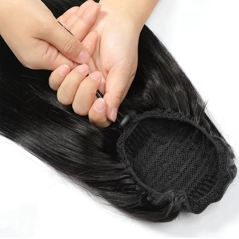 mayfive Clip-in-Pferdeschwanzverlängerung aus Echthaar, 26 Zoll, Damen - Bild 5