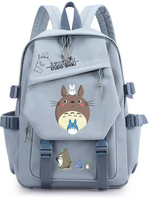 3-teiliges Schulrucksack-Set in Blau aus Oxford-Stoff mit Schultasche, Schultergurt und Federmäppchen - Bild 1