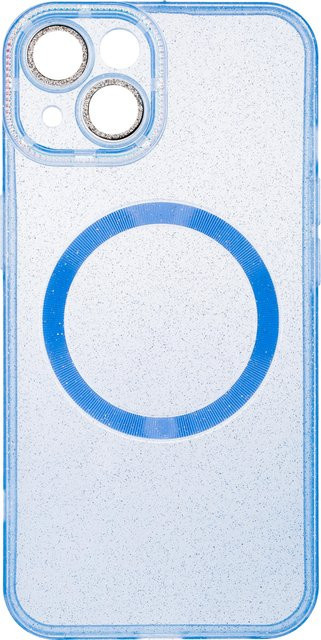 Apple iPhone 15 MagSafe Back Cover Glamour Handyhülle in Blau - Bild 1