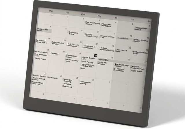 TRMNL X Smartes E-Ink Display 10.3 Zoll mit Battery Upgrade Schwarz - Bild 1