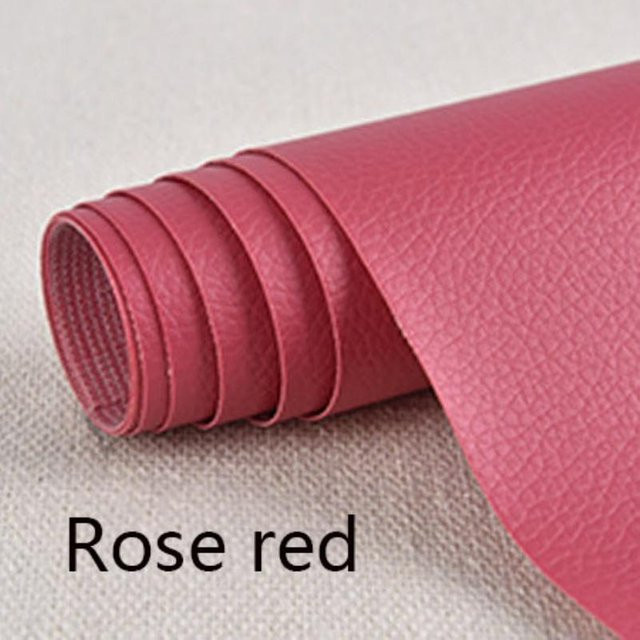 Selbstklebendes Leder-Reparaturpflaster von Home with love in Rose Rot, strapazierfähiges Vinyl-Reparaturset für Sofa, Möbel und Auto, B x L: 100 x 137 cm - Bild 1