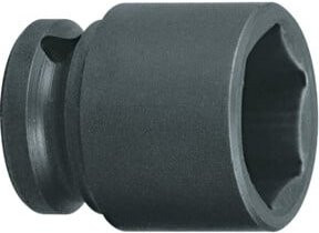 Gedore Kraftschraubereinsatz Nuss 1/2 Zoll 12,5 mm Antrieb 6-kant UD-Profil SW 10 mm Schwarz - Bild 1
