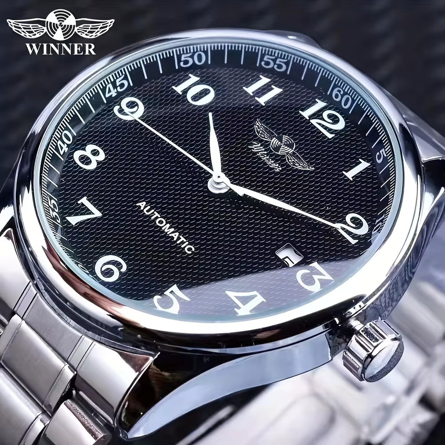 FORSINING Armbanduhr, Automatik, Edelstahl, Silber, Herren - Bild 1