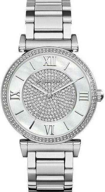 Michael Kors Armbanduhr, Quarz, Edelstahl, Silber, 38 mm, Damen - Bild 1