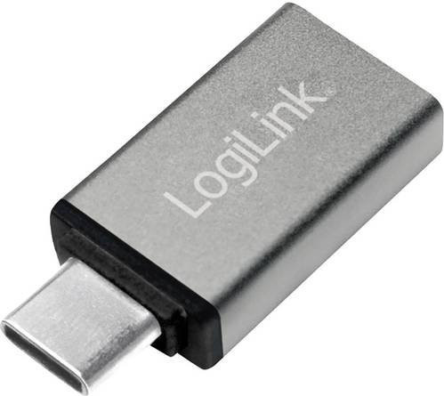 LogiLink USB-C auf USB 3.2 Gen 1 Adapter, USB-C Stecker auf USB 3.0 Buchse, Grau, AU0042 - Bild 1