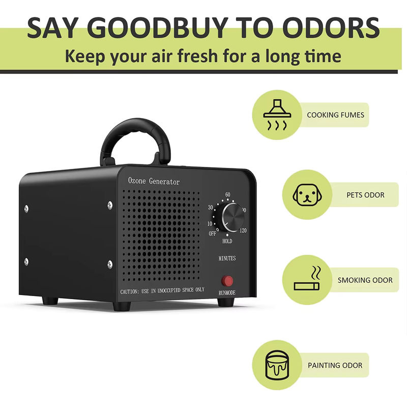 DADAWINDY Ozongenerator 60000 mg/h in Gelb-Schwarz für den privaten und gewerblichen Gebrauch - Bild 2