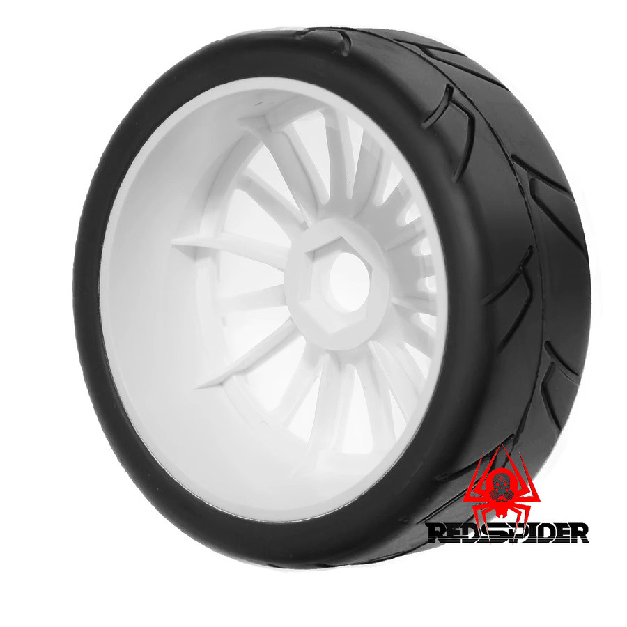 RS RC Flat Track Auto Rallye Autoreifen und Felgen, 1/8 Skala, 103 mm OD, 17 mm Sechskant - Bild 2