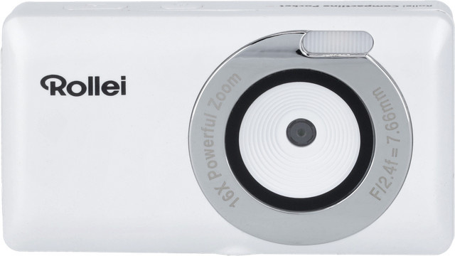 Rollei Compactline Pocket Kompaktkamera in Weiß mit USB-C Anschluss - Bild 1