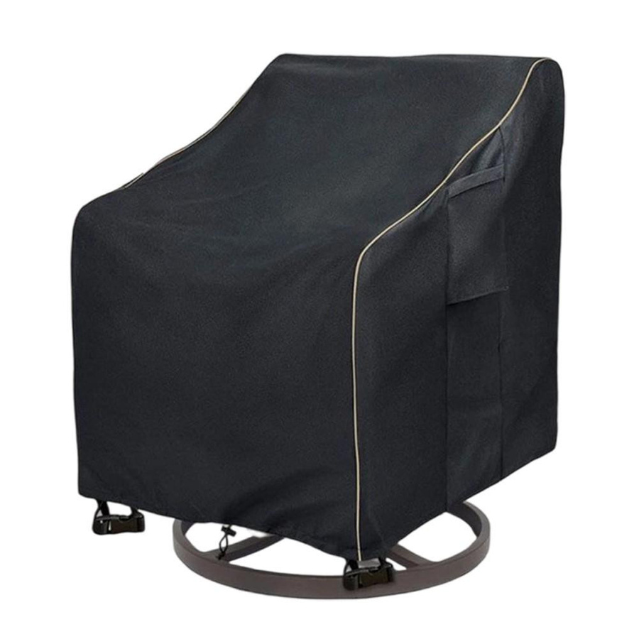 CleanEverything Wasserdichte Liegestuhl-Abdeckung aus Oxford-Gewebe in Schwarz, B/T/H: 76 x 87 x 98 cm - Bild 2