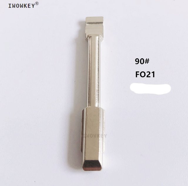10 Stück Keydiy Schlüsselrohlinge Nr. 90 für Universal-Autoschlüssel und Fernbedienungen, Farbe: Silber - Bild 1