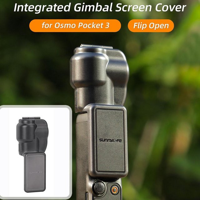 Sunny Life Silikon Schutzhülle für DJI Osmo Pocket 3 in Schwarz mit Schutz für Linse, Bildschirm und Gimbal-Kopf - Bild 1