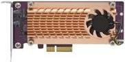 QNAP QM2-2P-244A Speicher-Controller PCIe Low-Profile mit SSD-Unterstützung und RAID-Funktion in Gold - Bild 1