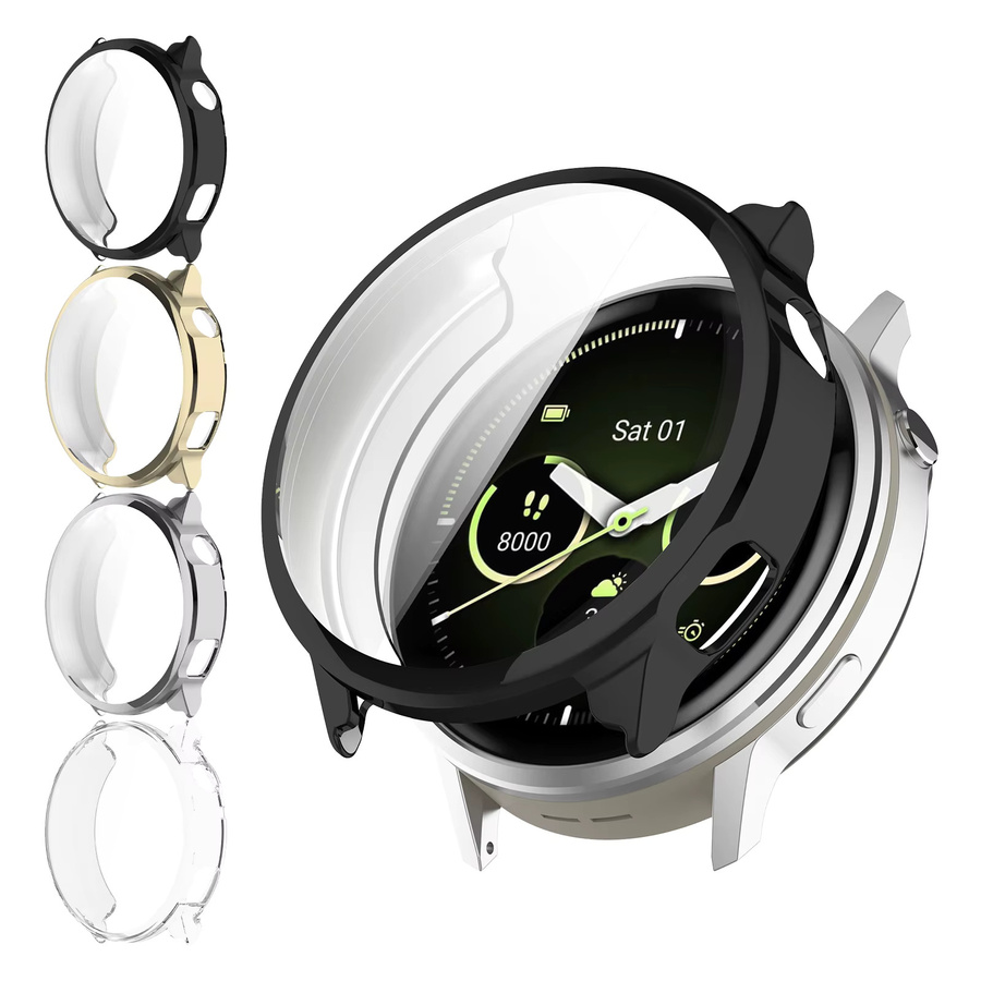TPU Schutzhülle für Garmin Venu 4 (41 mm und 45 mm) mit Displayfolie und Rundum-Schutzstoßstange, transparent - Bild 5