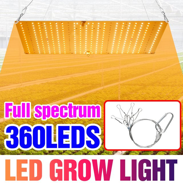 CanLing LED-Grow-Light 200W Vollspektrum Quantum Board für Indoor-Pflanzenanbau in Silber - Bild 1