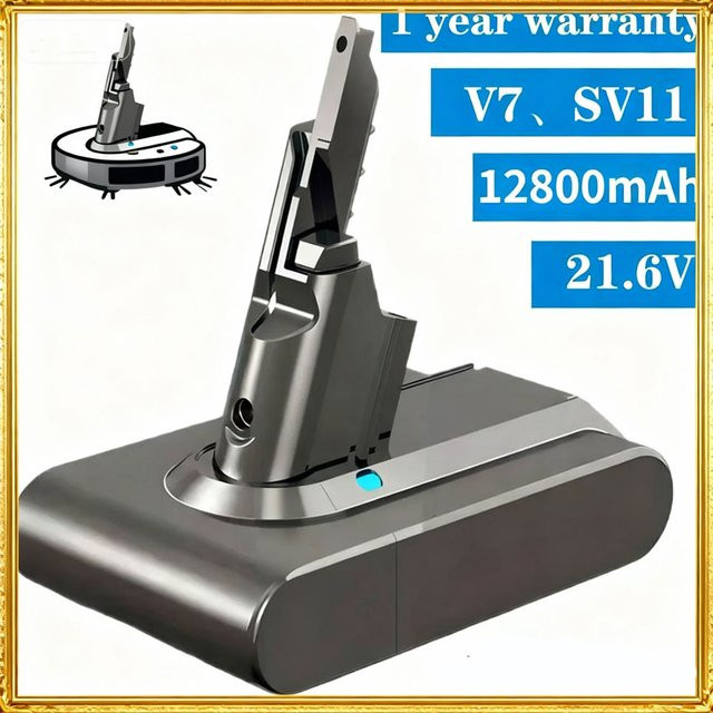 Dyson V7 Ersatzakku Lithium-Ionen 12800mAh 21,6V für Motorhead Pro, Trigger, Animal, Car+Boat und Fluffy SV11 - Bild 1