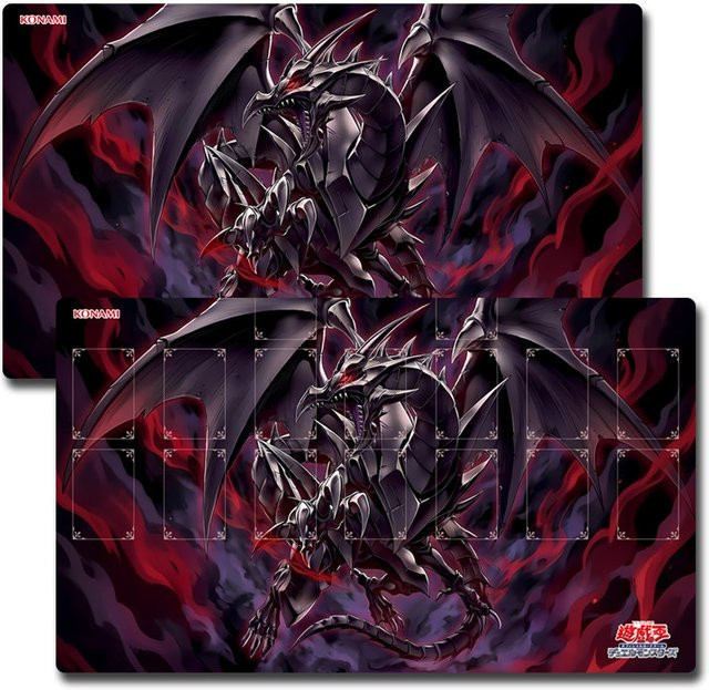 Yu-Gi-Oh! Red-Eyes Transcend Black Dragon Spielmatte, Gummi, Schwarz - Bild 1