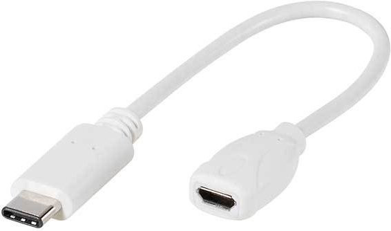 Vivanco USB Typ C Adapter in Weiß (45285) - Bild 1