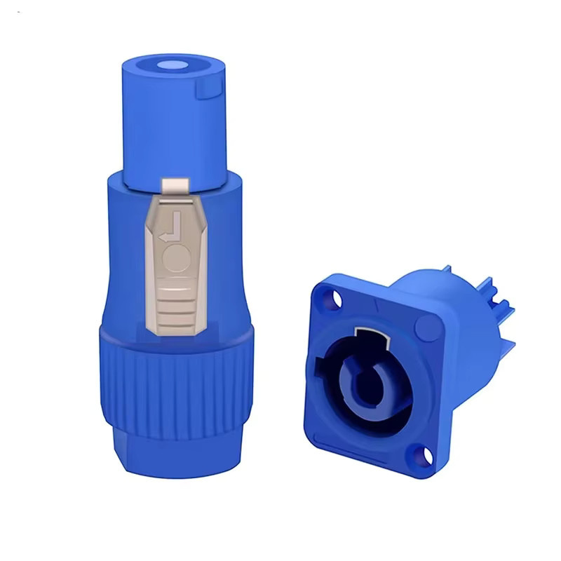 10er Set Powercon Stecker 3 Pins 20A 250V NAC3FCA NAC3FCB in Blau für LED-Bildschirme und Bühnenbeleuchtung - Bild 2