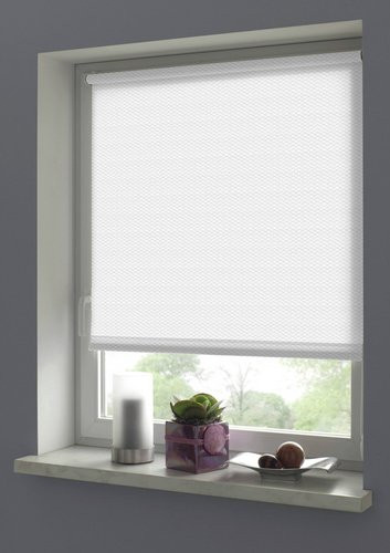 Gardinia EasyFix Rollo Shaun, Weiß, Breite: 75 cm, Höhe: 160 cm - Bild 1