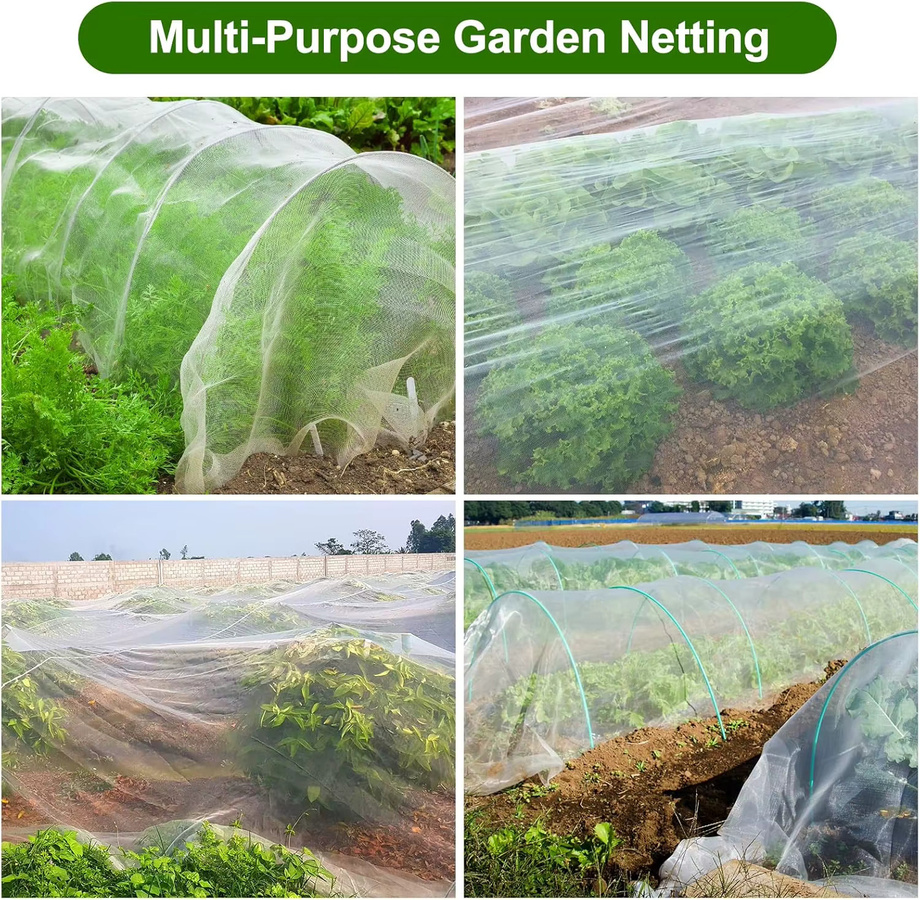 Feinmaschiges Insektenschutznetz für Garten, Gemüse und Obst, transparent, B/H: 200 x 500 cm - Bild 5