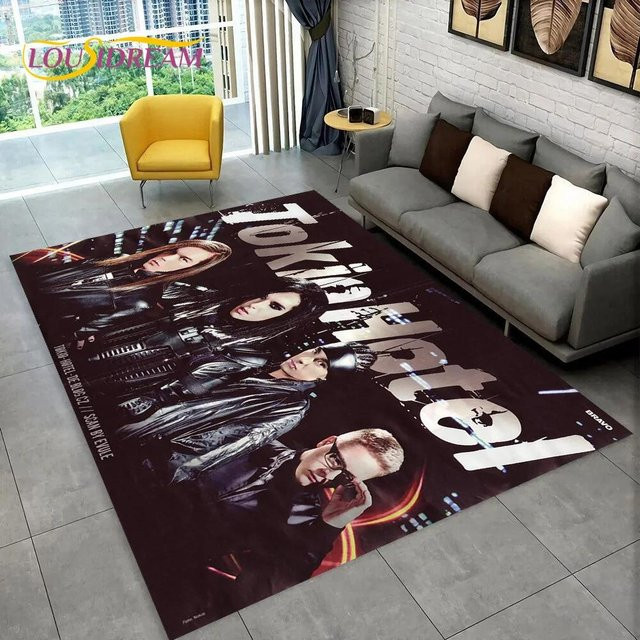 YangJOJO Tokio Hotel Bill Kaulitz Teppich, rutschfeste Bodenmatte für Wohnzimmer und Schlafzimmer, B/T: 60 x 40 cm - Bild 1