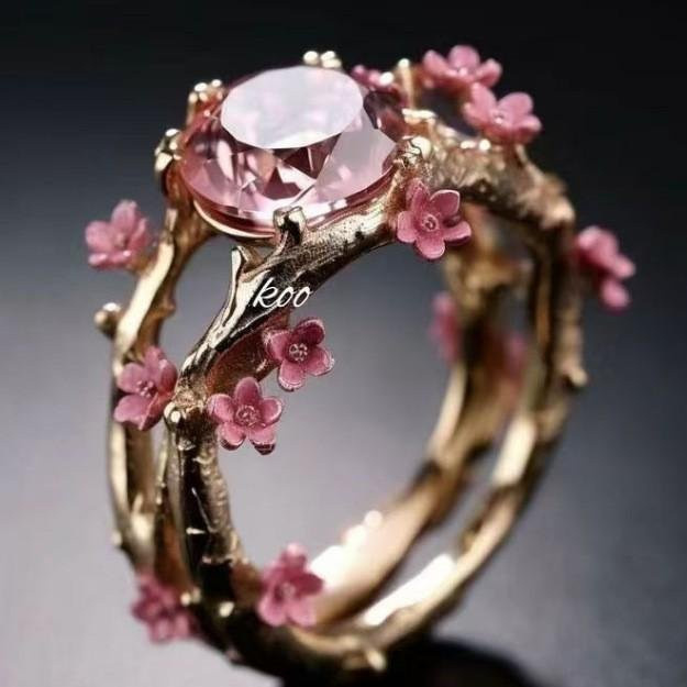 Ring Ambiel Charm, Messing, Gold, Zirkonia, Kristall, Damen - Bild 1