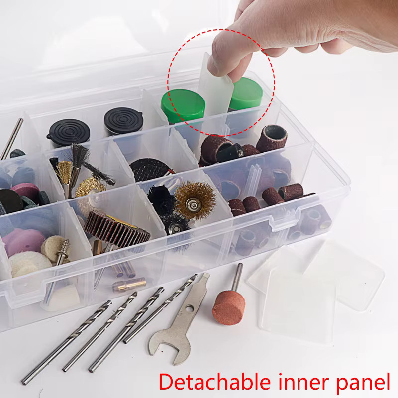 Dutoofree 161-teiliges Bit-Set für Rotary-Maschinen zum Schleifen, Polieren und Schneiden inklusive Aufbewahrungsbox, Mehrfarbig - Bild 3