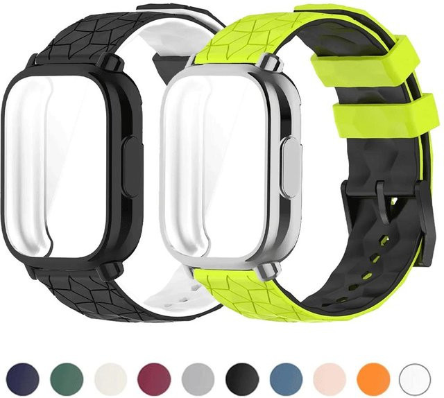 Xiaomi Schutzhülle + Silikonarmband für Redmi Watch 5 Active / 5 Lite, Schwarz - Bild 1