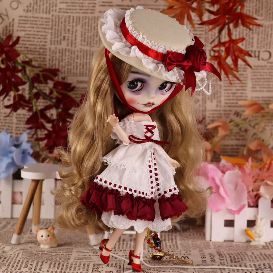 DBS Outfits für ICY DBS Blyth Puppe, Kleidung, Vintage Palace Kleid Anzug, 1/6 BJD Anime Mädchen - Bild 2