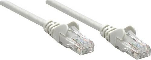 Intellinet RJ45 Patchkabel CAT 6 U/UTP Ethernet/LAN, Grau, Länge: 1,50 m - Bild 1