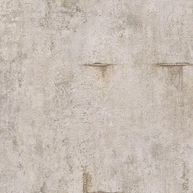 PROFHOME Tapete Betonoptik mit metallischen Akzenten in Grau Silber Beige, Vlies-Tapete, Breite: 0,53 m, Länge: 10,05 m - Bild 1