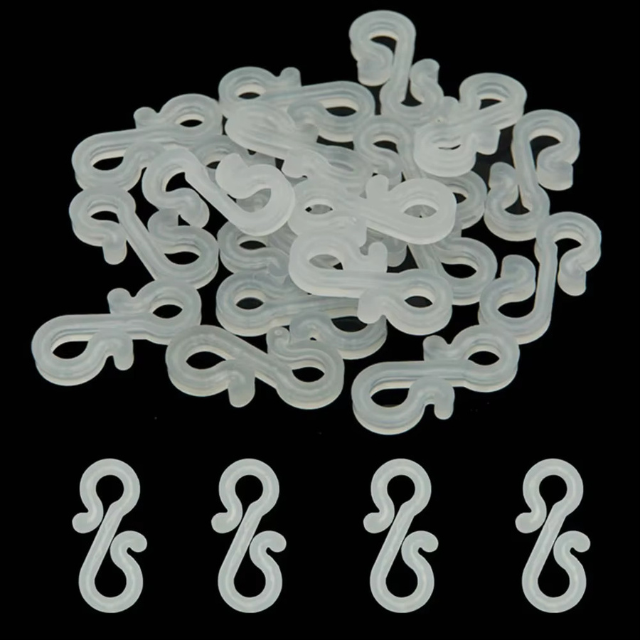 VIBRATITE S-Haken Weihnachts-Lichterketten-Clips aus Kunststoff in Schwarz und Weiß - Bild 2
