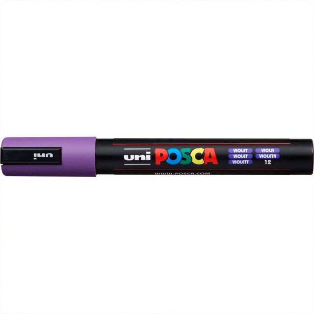 uni POSCA-Marker PC-5M Permanentmarker mit 1,8-2,5mm Spitze in Violett - Bild 1