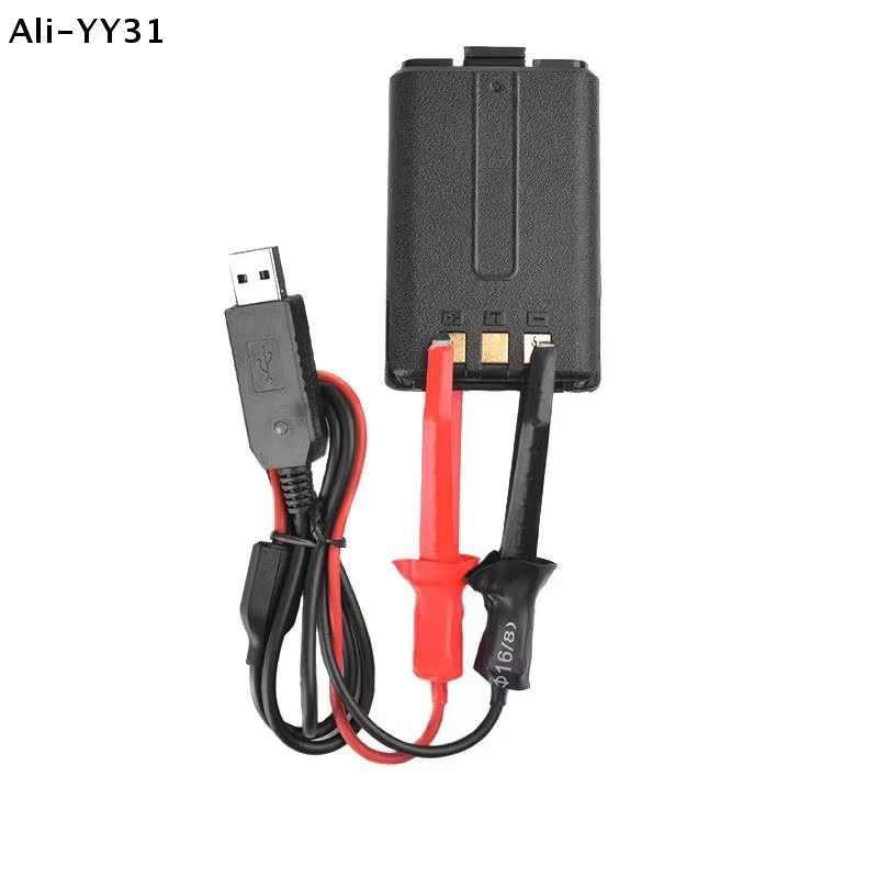 Retevis USB-A Ladekabel für UV-5R UV-82 BF-888S TYT Walkie-Talkie mit Anzeigeleuchte in Schwarz - Bild 2