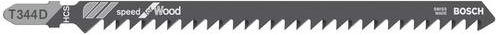 Bosch Stichsägeblatt T 344 D Speed for Wood HCS für Holz, 3er-Pack, Länge: 152 mm - Bild 1