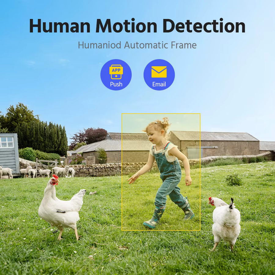ANNKE 4MP Batterie WiFi Sicherheitssystem mit 4CH drahtloser IP Kamera, PT Auto Tracking und Nachtsicht in Weiß - Bild 2