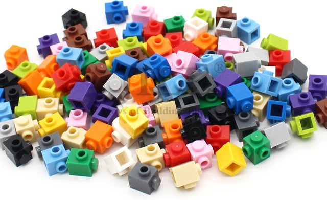 jile Moc 26604 Ziegel modifiziert 1x1, Zubehör, 30-teiliges Set, Grau, Bunt / Mehrfarbig - Bild 1