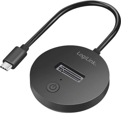 LogiLink QP0032 USB-C USB 3.2 Gen 2 M.2 PCIe NVMe und SATA SSD Dockingstation, Schwarz - Bild 1