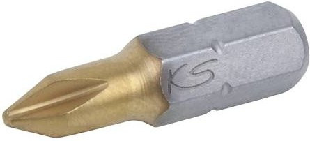 KS Tools Kreuzschlitz-Bit PH1 aus Stahl, 5er Pack, Antrieb: 1/4 Zoll (6,3 mm), Länge: 25 mm - Bild 1