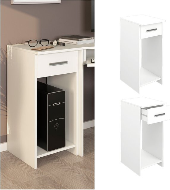 Vicco PC-Beistellschrank Odin für Computertisch und Eckschreibtisch, lackiert - Bild 1